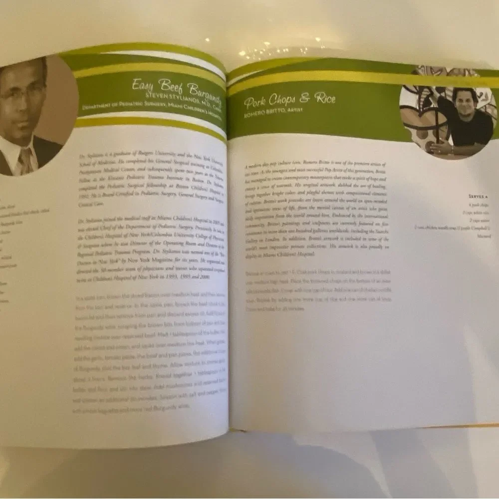 Cookbook written by well known personalities